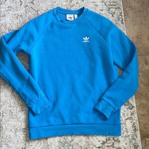 Adidas Men's Vibrant Blue Crewneck Sweater